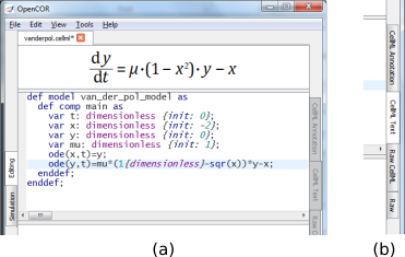 Render math equation and save CellML model